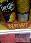 Pringles tortilla chips 180g tube