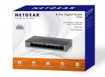 NETGEAR GS308-100UKS 8 Port Gigabit Ethernet Desktop/Wallmount Switch Metal Housing