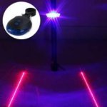 LED Lamp Bicycle Night Warning Light with Double Laser Lines - BLUE