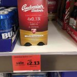 Budweiser Budvar 4x33cl Sainsbury's