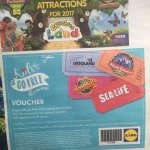 Free child attraction ticket with paying adult in this weeks Lidl magazine -chessington, Legoland, sealife, Alton towers