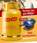 13Kg Butane Gas plus get a FREE Regulator / £22.99