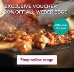 20% off all Weber bbq