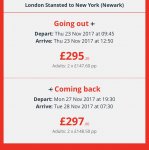 London Stansted to New York with Jet2 return
