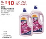 Lenor wildflower bloom 2 x 3.8L (190 wash