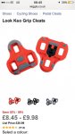 Look Keo Grip Cleats £8.45 free delivery @ Wiggle