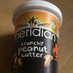 Meridian 1lb 454g smooth or crunchy peanut butter