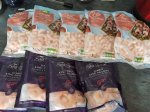 Asda cooked and peeles prawns instore