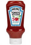 Heinz Tomato ketchup 50% less sugar&salt 605ml