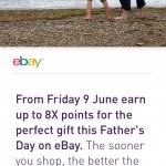 earn upto 8x nectar point on eBay from 9th June £1.00