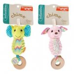 Infantino Go Gaga Chime Pram Toys - Elephant & Dog