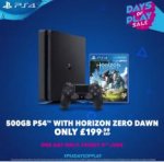 PS4 Slim 500GB Console + Horizon Zero Dawn @ All Major Retailers (Tomorrow Only)