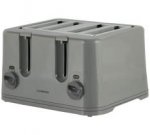 Cookworks KT-223 4 Slice Toaster - Silver