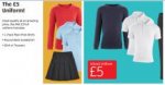 Aldi School Uniform Everything - includes 2-Pack Plain Polo Shirts + Round Neck Sweatshirt + Skirt or Trousers 13th July / Pre-order online 6th July