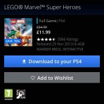 PS4 Lego Marvel Superheroes