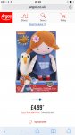 Was £22.99 Lilys Driftwood Bay Talking Poseable Lily Soft Toy with Gull