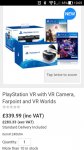PlayStation VR with VR Camera, Farpoint and VR Worlds £339.99 @ Costco