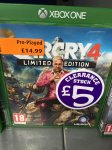 Preowned Farcry 4, Homefront, Phantom Pain