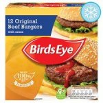 Birds Eye 12 Beef Burgers 680G