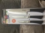 Russell Hobbs quality fusion 3 piece stainless steel knife set