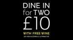 Marks and Spencer Dine in for 2 for £10.00 with free Wine or non-alcoholic alternative