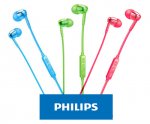 PHILIPS Wireless Bluetooth NFC Headphones - Purple, Green, Pink £10.97 @ Currys (C&C)