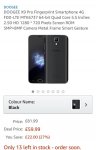 DOOGEE X9 Pro Fingerprint Smartphone 4G FDD-LTE MTK6737 64-bit Quad Core 5.5 Inches 2.5D HD 1280 * 720 Pixels Screen ROM 5MP+8MP Camera Metal Frame Smart Gesture Sold by Fishingking