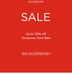 SALE upto 50% OFF (from 8am)