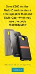 Motorola Moto Z with Free JBL Speaker Mod and *Style Cap with code stack