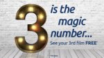 See two films at ODEON, keep ticket stubs, and see a 3rd free Mon-Fri before 5pm