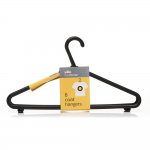 Functional Coat Hangers Black [8pk]