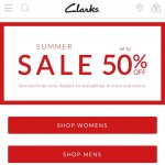 Clarks summer sale @ Clarks - prices Now further discounts upto 60% off and C&C