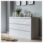 Upto 50% Indoor Furniture with code e. g. Maine 6 Drawer Chest - White Gloss