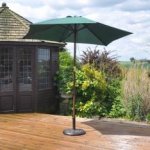 2.4m Wooden Green Parasol – now £20.69 using code with C&C at Robert Dyas