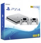 Limited PS4 500GB Silver Console with Extra Silver DualShock Controller Plus Get £50 Credit Back