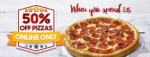  IT'S BACK! 50% off Pizza when you spend £15 @ Pizza Hut
