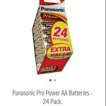 24 AA Panasonic pro batteries