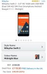 Wileyfox Swift 2 - 5.0" HD 16GB with 2GB RAM (Dual SIM 4G) SIM-Free Smartphone Android Nougat 7.1.1 - Midnight £119.99