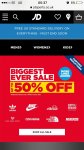Upto 50% off sale at JD Sports with free delivery on everything