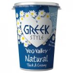 Yeo Valley organic natural yogurt 500g £1.17/each (-£0.50 cash back makes them