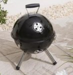 Tesco Portable Charcoal Grill Ball BBQ