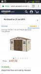Woodside duramax plactic 10x8 shed &pound;437.33