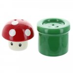 Super Mario Bros. Mushroom & Pipe Salt & Pepper Shakers