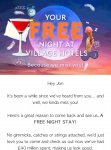 Free Night at the Village Hotel - Selected Customers only, Check your emails