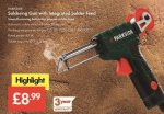Soldering Gun with Integrated Solder Feed - £8.99 LIDL (Parkside) - 3yr warranty