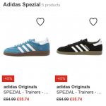 Adidas Originals Spezial trainers all men's sizes at Zalando + quidco sizes