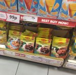 Maggi so juicy range of sachets powders marinade dry rub sauces etc 4for £1 or 39p each in Heron lots of variety