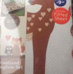 Woodland scene kids bedding