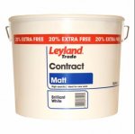 Leyland Trade paint and undercoat 3 x 12 Litres