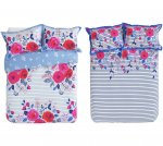 Collection Phoebe Floral Twin Pack Bedding duvet Set (double) also available in single & kingsize